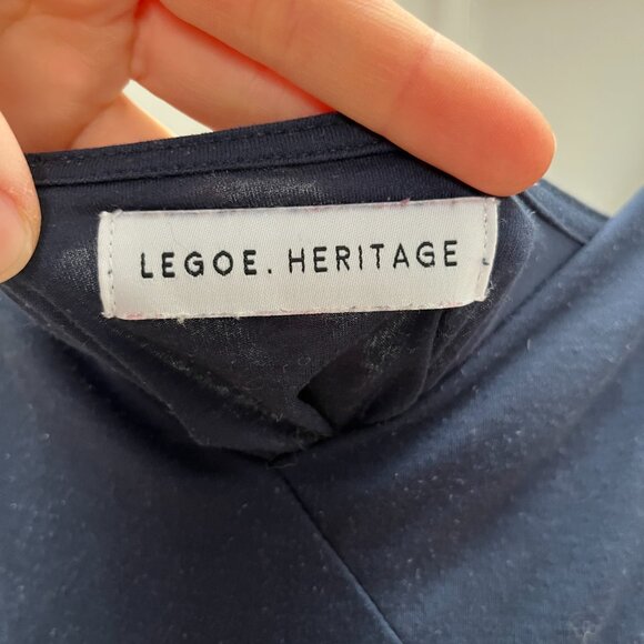 Legoe Heritage Navy Maternity and Nursing slip dress - Picture 4 of 7